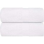 vidaXL Кърпи за гости FROGN 2 бр. Бели 30x50 см 360 г/м2 (136645)