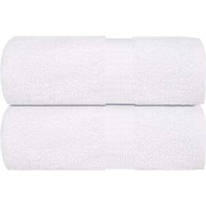 vidaXL Кърпи за гости FROGN 2 бр. Бели 30x50 см 360 г/м2 (136645)
