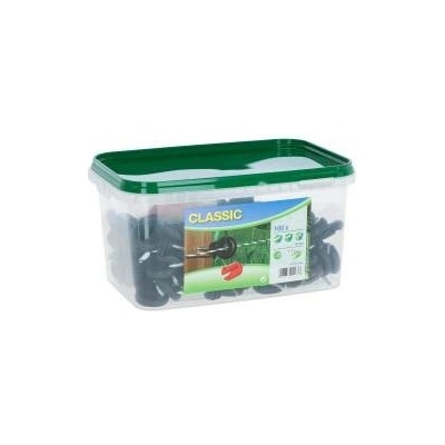 Kruhový izolátor s kovovou výztuhou 5,3 mm, kyblík 100 ks + nástavec