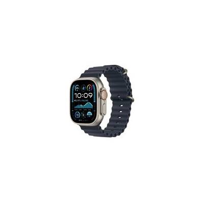 Apple Watch Ultra 2 (2024) GPS+Cellular 49mm Prírodné titánové telo - Námornícky modrý oceánsky remienok / 130-200 mm