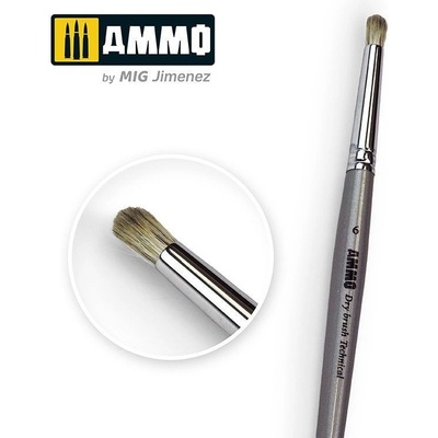 AMMO by MIG Jimenez 6 AMMO Drybrush Technical Brush / A.MIG-8702 AMIG8702