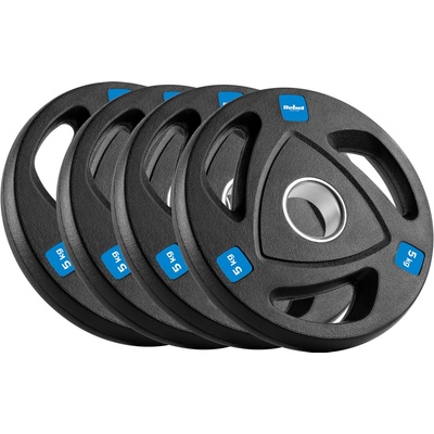 Rebel Active L-RBA-2109 Olympijské pogumované liatinové kotúče na činku 4 x 5 kg 51 mm
