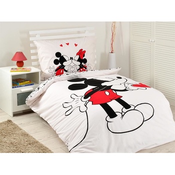 Jerry Fabrics bavlna obliečky Mickey hearts 2016 140x200 70x90