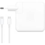 DeTech Адаптер DeTech, За Apple, 61W, Type-C, Бял - 352