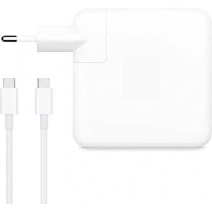 DeTech Адаптер DeTech, За Apple, 61W, Type-C, Бял - 352