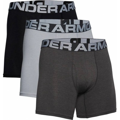 Under Armour Charged Cotton 6in 3 páry Mod Gray Medium Heather