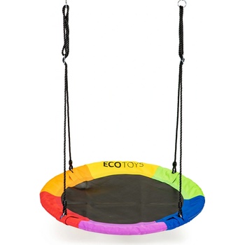 EcoToys zahradní houpačka Čapí hnízdo 100 cm maskáčová šedá