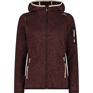 CMP Дамско поларено яке CMP Women's Jacket Fix Hood Jacquard Knitted 3H19826 Fleece jacket - Black Berry / Lighter - размер 50 (EU) (105-4940-3819)
