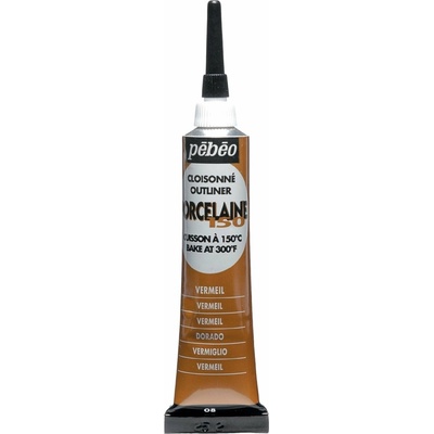 Pébéo Porcelaine 150 Kontúra na porcelán Vermeil Gold 20 ml