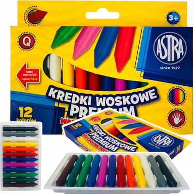 ASTRA Voskové farbičky Premium 12ks