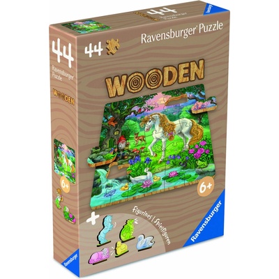 Ravensburger Wooden Puzzles Kids Märchenhaftes Einhorn 44 dílků