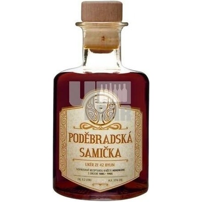 Poděbradská samička 35% 0,2 l (holá láhev)