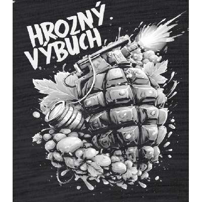 123TRIKO termoska Hrozný Výbuch, bílý tisk 500 ml