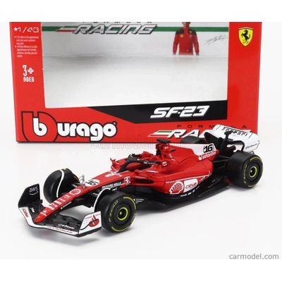 Bburago Ferrari F1 Sf 23 Team Scuderia Ferrari N 16 2nd Las Vegas Usa Gp 2023 Charles Leclerc červená biela čierna 1:43