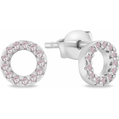 Brilio Silver Pôvabné strieborné náušnice kruhy EA102WP