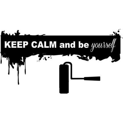 IMPOL TRADE SPNB180TS Samolepky na zeď Keep Calm rozměr 90 x 160 cm
