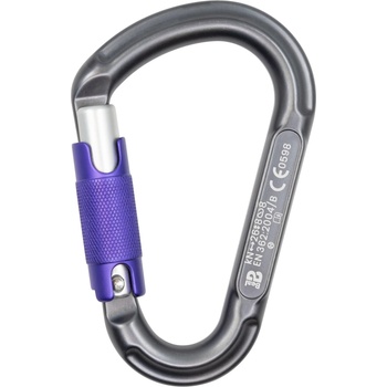 Beal HMS карабинер Beal Be Lock 3-Matic Screwgate carabiner - Matt Grey - размер One Size (322-0245-0111)