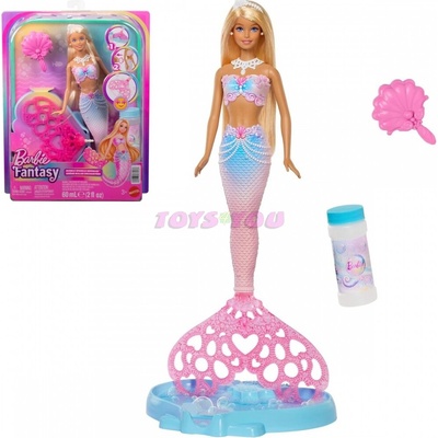 Barbie Bubbletastic Mořská panna s bublinkovou ploutví JLW56