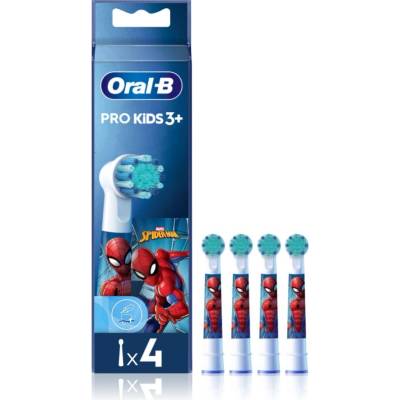 Oral-B PRO Kids 3+ резервни глави за четка за зъби за деца Spiderman 4 бр