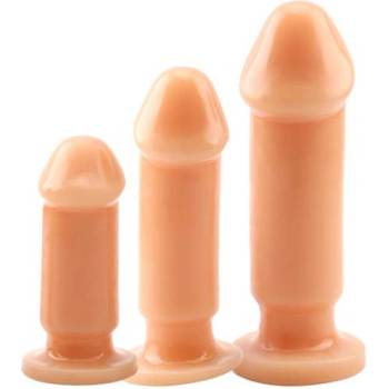 Chisa-novelties Комплект анални дилда - Butt Plug "DR. JASON C" 3 различни размера