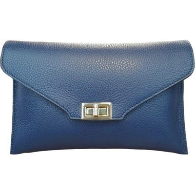 Vera Pelle střední kožená crossbody 3111 d 24 blu jeans modrá