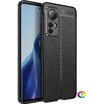 Image 1 of Xiaomi 12 5G Удароустойчив Litchi Skin Калъф и Протектор