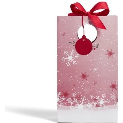 Yankee Candle – vánoční dárková taška se stuhou Snow Globe Wonderland, 10 x 15 x 26 cm