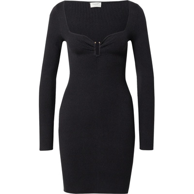 Abercrombie & Fitch Плетена рокля черно, размер M
