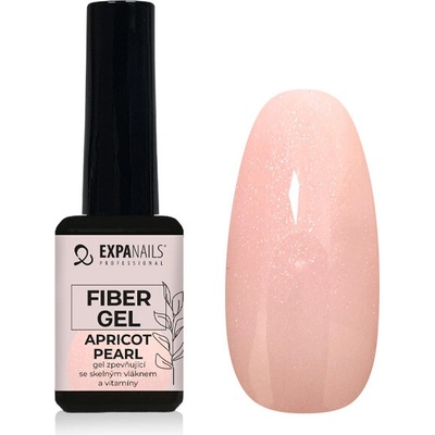 Expa nails Uv Led gel Fiber zpevňující gel se skelnými vlákny apricot pearl 11 ml