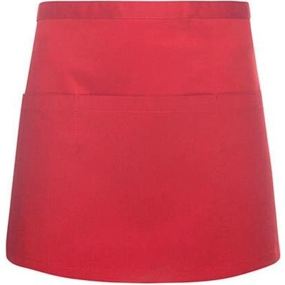 Karlowsky Pasová gastro zástěra s kapsou KY101 Red 60x35cm