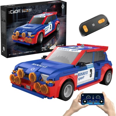 Programovatelná RC stavebnice závoďáku Renault Maxi 5 Turbo - 282 dílků IQ models - RC_326433 RTR 1:20