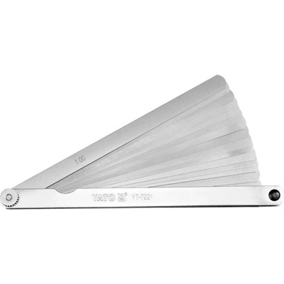 TOYA Луфтомер yato, yt 7221, 0.02 - 1.0, 17 пластини, 200 мм (euro yt 7221)