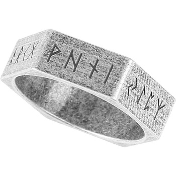 NNM пръстен Hexagon Viking Nordic Runes RETRO - SS8-R230 РЕТРО