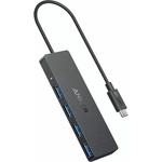 Anker 4-портов USB-A хъб за компютри и лаптопи с USB-C - Anker 4-in-1 USB-A 4-Port Hub (черен) (A8309G11)