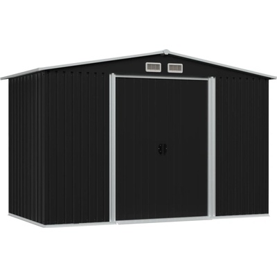 HABA Градинска барака за съхранение антрацит стомана 257x205x178 см (V47030)