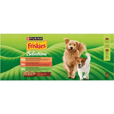 Friskies Adult multipack hovězí/kuře/jehněčí ve šťávě 40 x 85 g