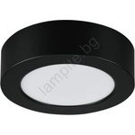 Rábalux 75074 - LED таванно осветително тяло за баня SHAUN PLUS 7W/230V Ø 12 см IP44 черно (RL75074)