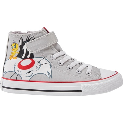 Looney Tunes členkové detské tenisky ROBINS SYLVESTER sivá biela červená čierna