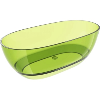 Mexen Pure лайм свободностояща прозрачна вана 170 x 80 см, хромиран затвор - 58071708012 (58071708012)