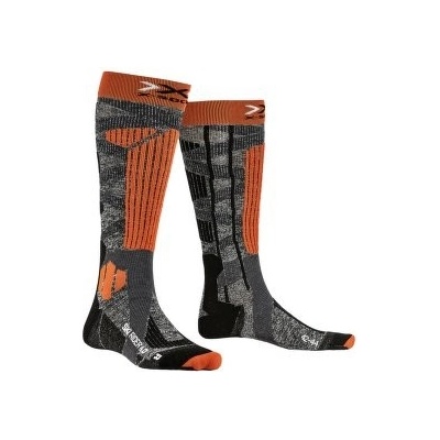 X-Socks Ski Rider 40 stone grey melangexorange