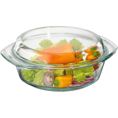 Borcam Тенджера с капак ЙЕНСКО стъкло - огнеупорна 3150МЛ (59013)