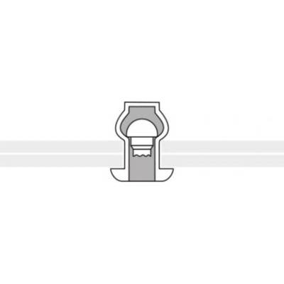 Nýt trhací těsnící, plochá hlava, měď/ocel 4 x 10, balení 500 ks – Zboží Mobilmania