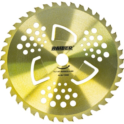 Raider Диск за коса 40TCT Ø255x25.4 mm - твърдосплавни зъби (110364)