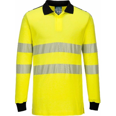 Portwest FR702 Polo tričko PW3 FR Modaflame Hi-Vis Yellow/Navy S