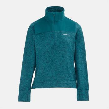 LA Gear Дамска блуза LA Gear Half Zip Sweatshirt Womens - Green