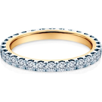 SAVICKI Годежен пръстен Savicki: двуцветно злато, лабораторни диаманти