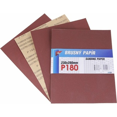 LEVIOR papier brúsny 230x280mm P180 10ks