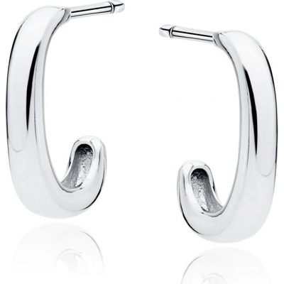 Lafira stříbrné náušnice půlkruhy Twin Z1931