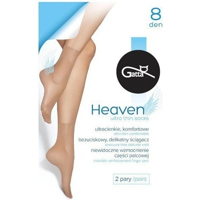 Gatta Silonkové ponožky Heaven 8 DEN Prírodná