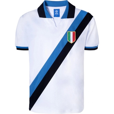 Score Draw Футболна фланелка Score Draw SDraw Inter Milan 1964 Retro Away Shirt Adults - White/Blue